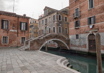 Fototapeta na wymiar Venice. Italy. An empty city without tourists. City landscape.
