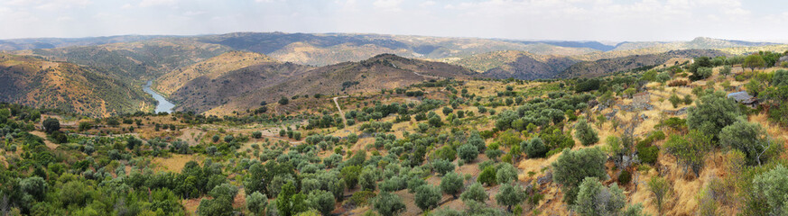 Fototapeta na wymiar La Faya viewpoint in Douro International Nature Park, Spain