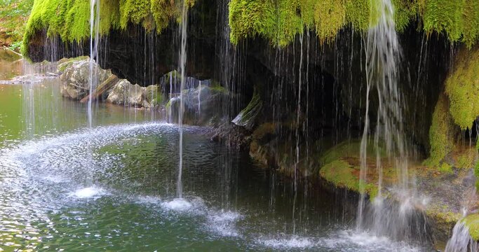 Famous Bigar Waterfall in Romania