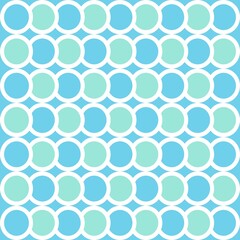 Simple pattern. Circle pattern. Seamless background. Fish scale pattern. Abstract geometric background in a marine theme. © Sudakarn