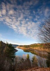 Dhunn water reservoir, Bergisches Land, Germany