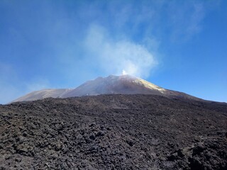 Etna volcano landscape