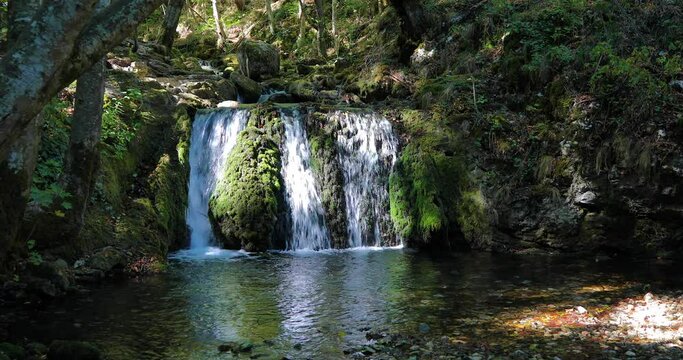 Famous Bigar Waterfall in Romania