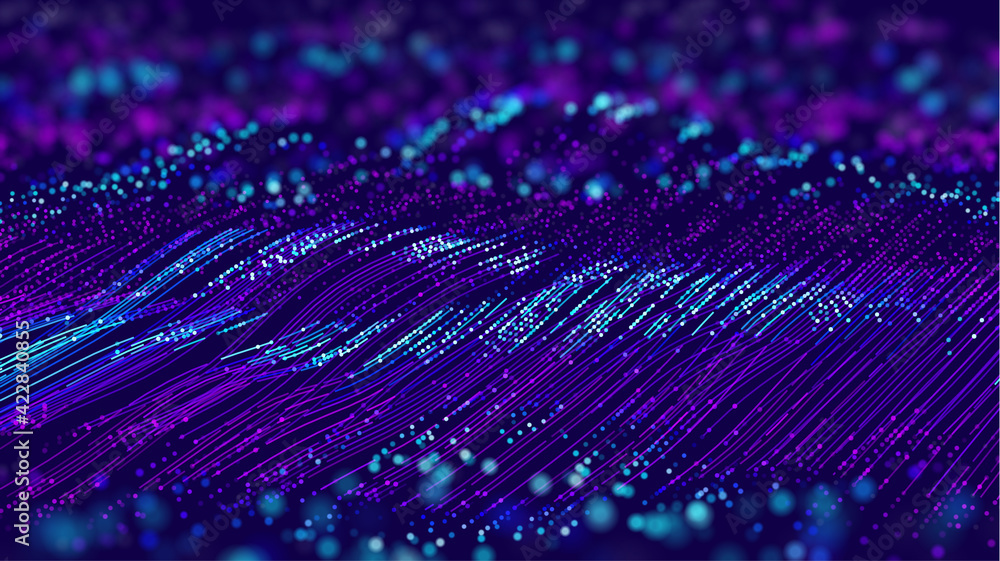Poster futuristic data technology background. futuristic visual network. blockchain background