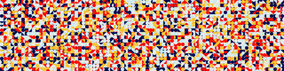 Abstract Geometric Pattern generative computational art illustration