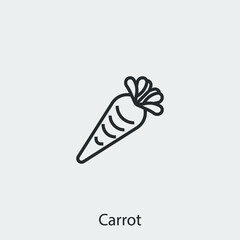 carrot icon vector sign symbol