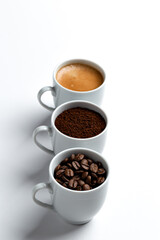 coffee beans in a cup