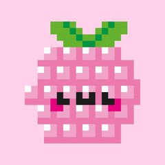 pixeled raspberry