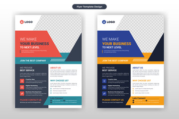 Creative Corporate & Business Flyer Brochure Template Design, abstract business flyer, vector template design. Brochure design, cover, annual report, poster, flyer