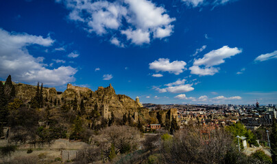 Fototapeta na wymiar Old Tbilisi in spring