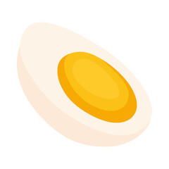 boiled half egg