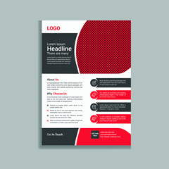 Clean and Modern Business leaflet Flyer Template Design