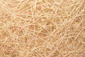 abstract background of beige threads close-up. macro