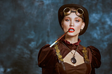 charismatic lady smokes