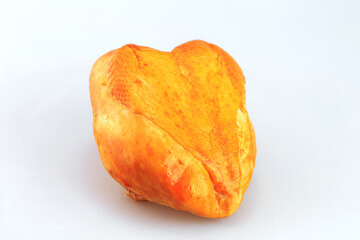 smoked chicken breast on a white background