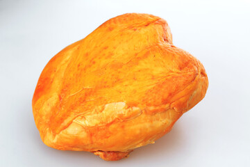 smoked chicken breast on a white background