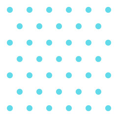 Easter pattern polka dots. Template background in blue and white polka dots . Seamless fabric texture. Vector illustration
