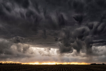 Thunderstorm over the Great Plains;  near Kearney, Nebraska