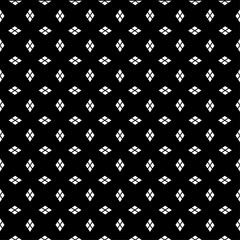 Abstract of rhombus pattern. Design grid tile white on black background. Design print for illustration, texture, textile, wallpaper, background.