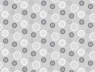 Abstract of round style pattern. Design polka dots white on grey background. Design print for illustration, texture, textile, wallpaper, background.