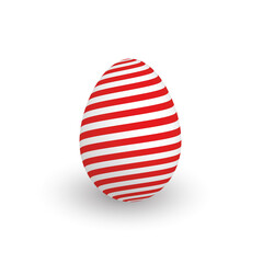 Colorful 3D realistic Easter egg