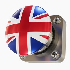 Big Button with the UK Flag (Union Jack)