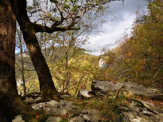 autumn mountain landscape in sochi