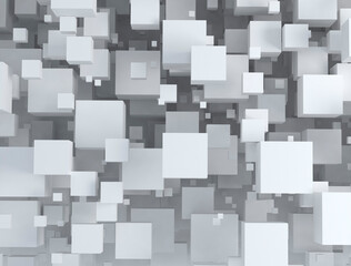 Glossy 3d cubes background