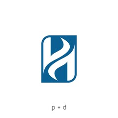 Initial letter PD logo. Fit for your company