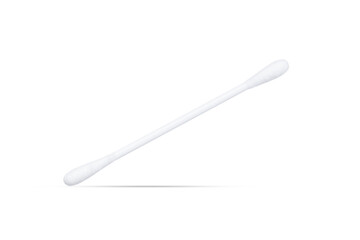 cotton buds isolated on white background. cotton swab cut out