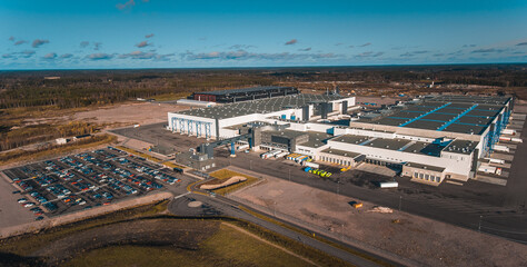 Huge warehouse situated near Helsinki, Finland.