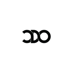 cdo letter original monogram logo design