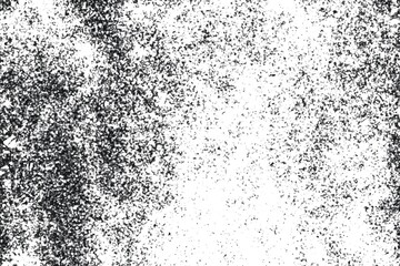 Grunge Black And White Urban. Dark Messy Dust Overlay Distress Background. Easy To Create Abstract Dotted, Scratched, Vintage Effect With Noise And Grain. 