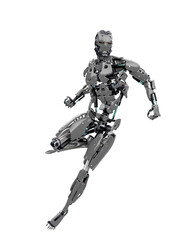 master cyber robot is ready to punch