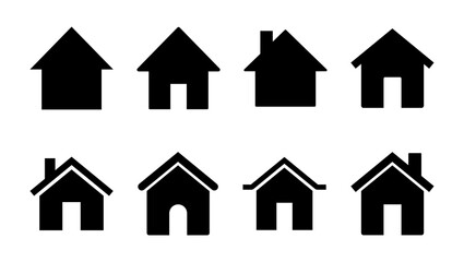 House icon set. Home icon vector