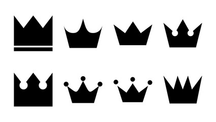 Crown icon set. crown vector icon