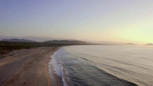 sunset in the mountains