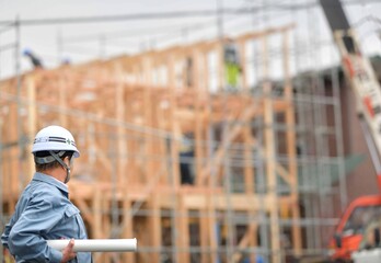 マイホーム新築工事の現場監督
