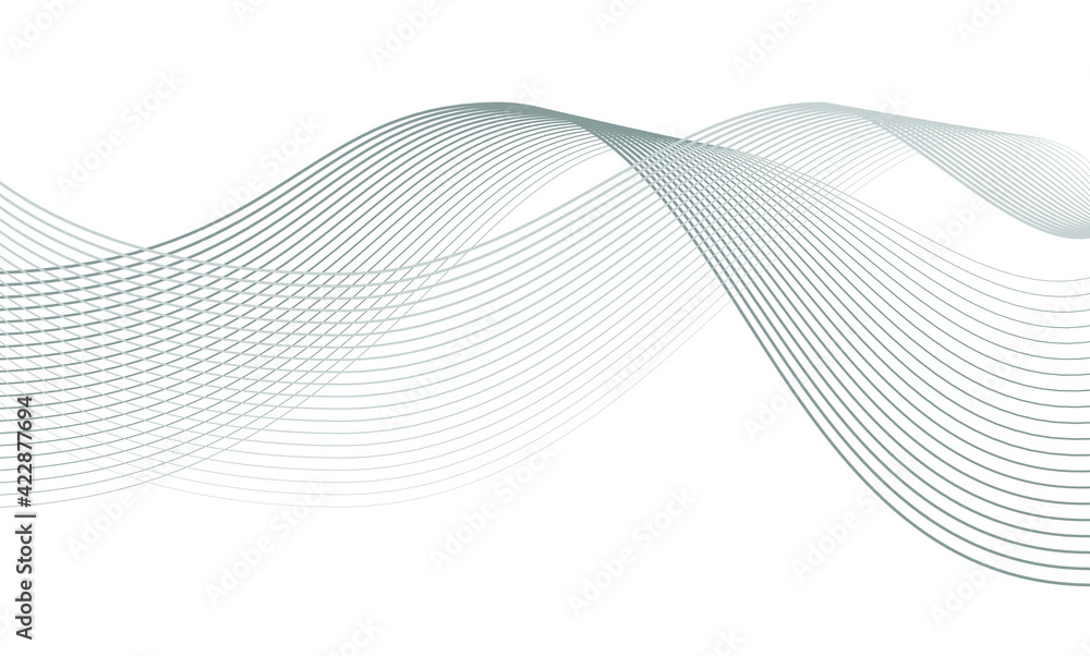 Poster vector illustration of the gray pattern of lines abstract background. eps10.
