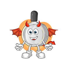 pan demon with wings vector. cartoon character