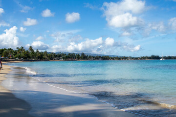 Beach And Blue Sky In Las Terrenas Dominican Republic