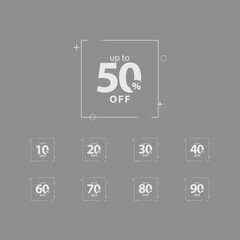 Discount up to 50% off Label Vector Template Design Illustration