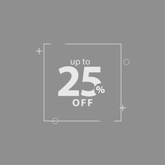 Discount up to 25% off Label Vector Template Design Illustration