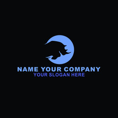 rhino logo silhouette template