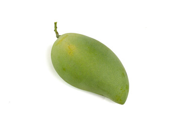 Raw mango isolated on white background