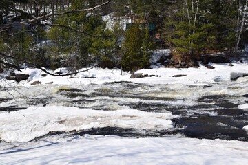 The Wilson waterfalls in southern Quebec