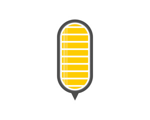 Abstract bee honey power bar