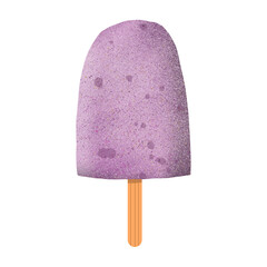 Ice cream lilac stick with wood stick 