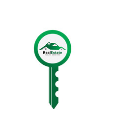 Key real estate home building logo.