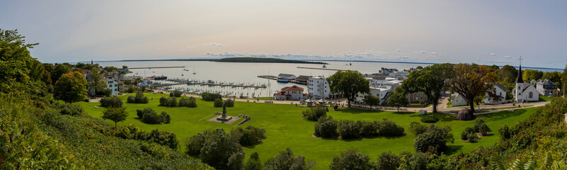 sunset over the river